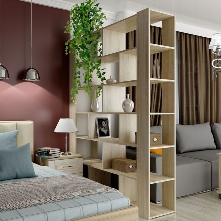 Стеллаж икеа зонирование однокомнатной