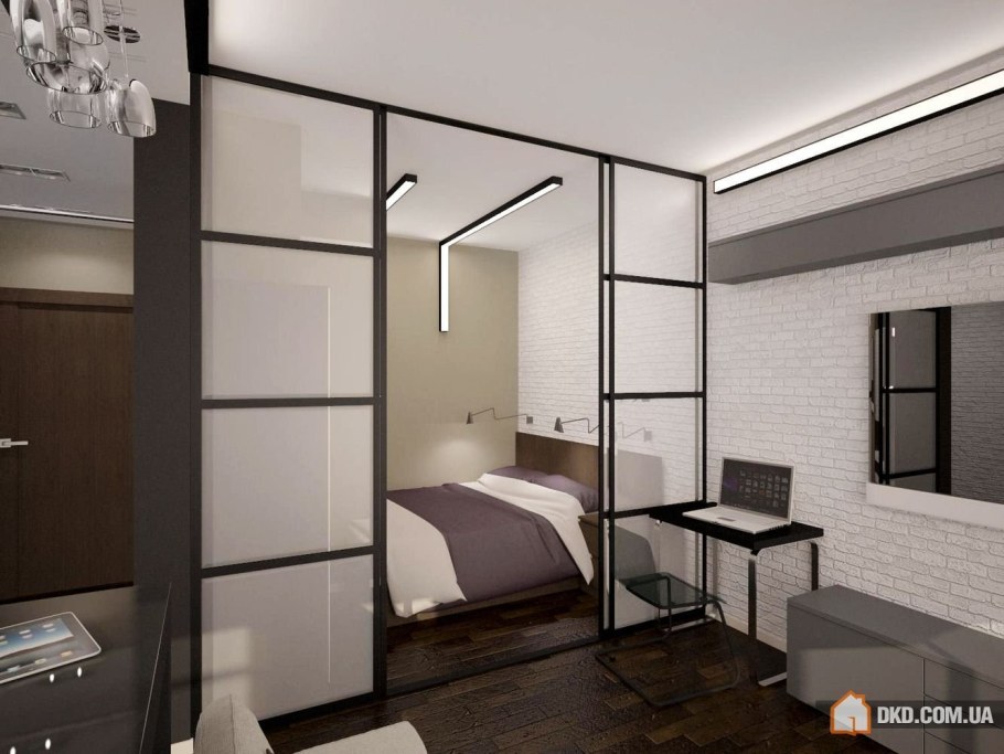 Перегородка в спальне