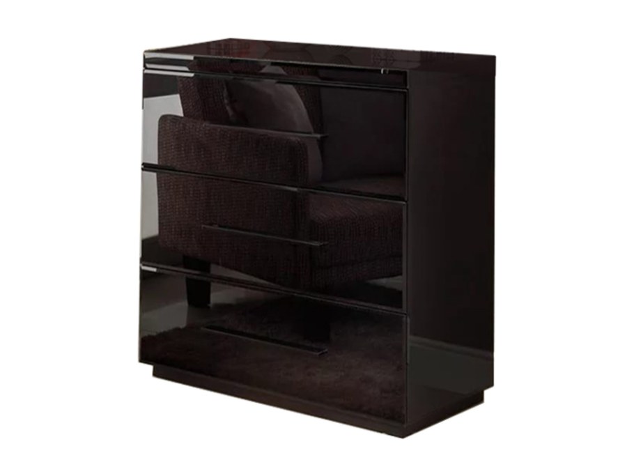 Черный глянцевый комод хофф