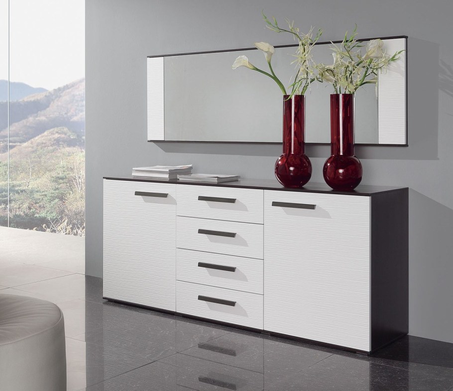 Комод Вегас венге белый глянец