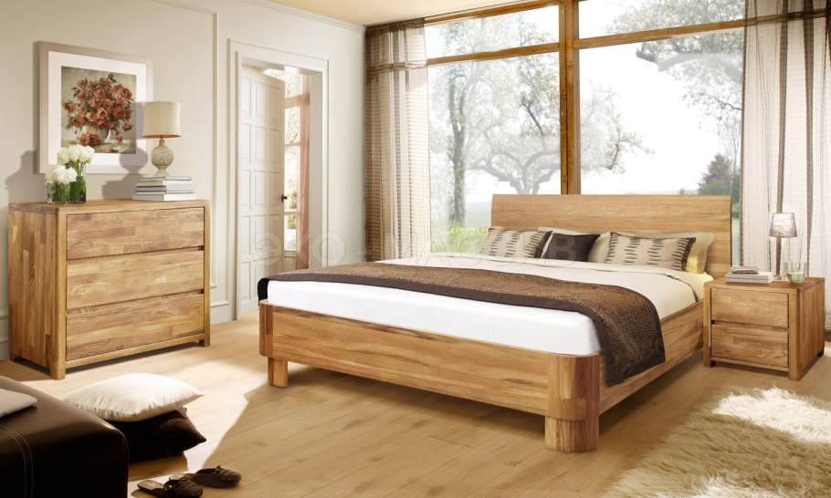 Кровать Лозанна массив дуба