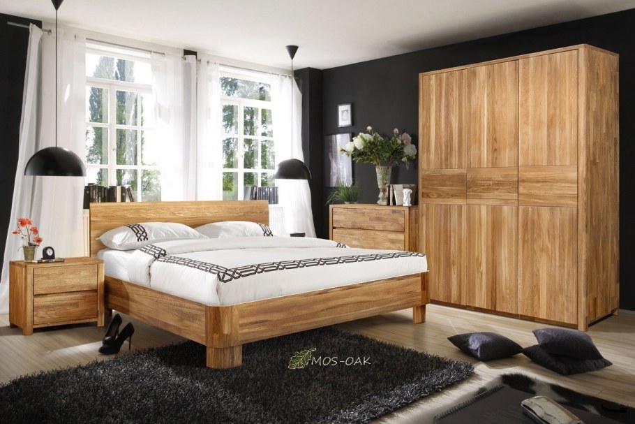 Кровать из дуба Стэнлес Лозанна