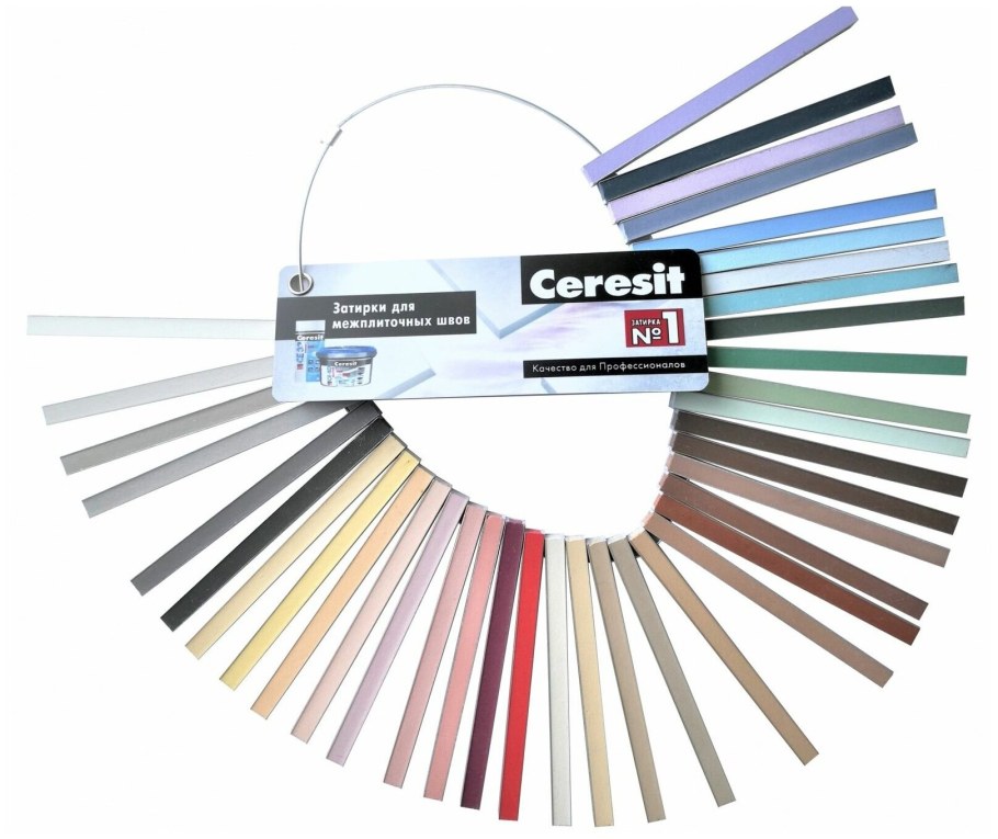Затирка Церезит се 40 цвета палитра