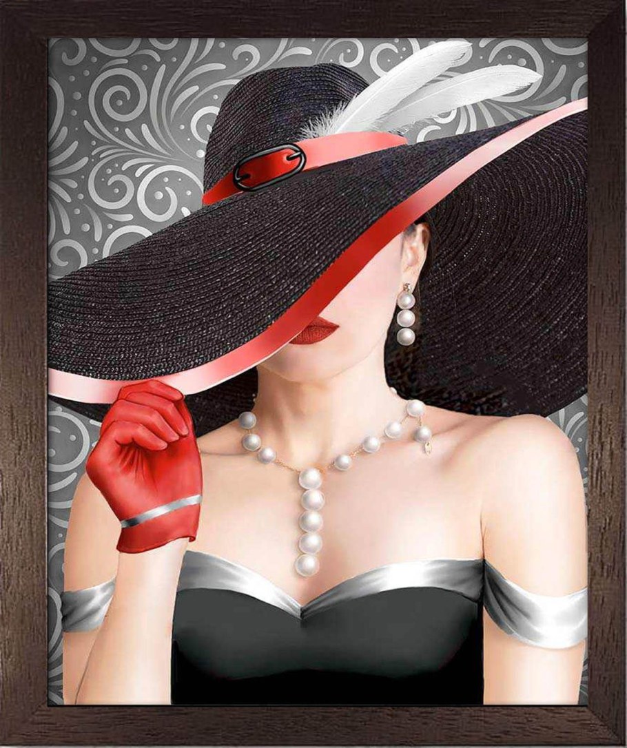 Алмазная мозаика леди Жемчужина