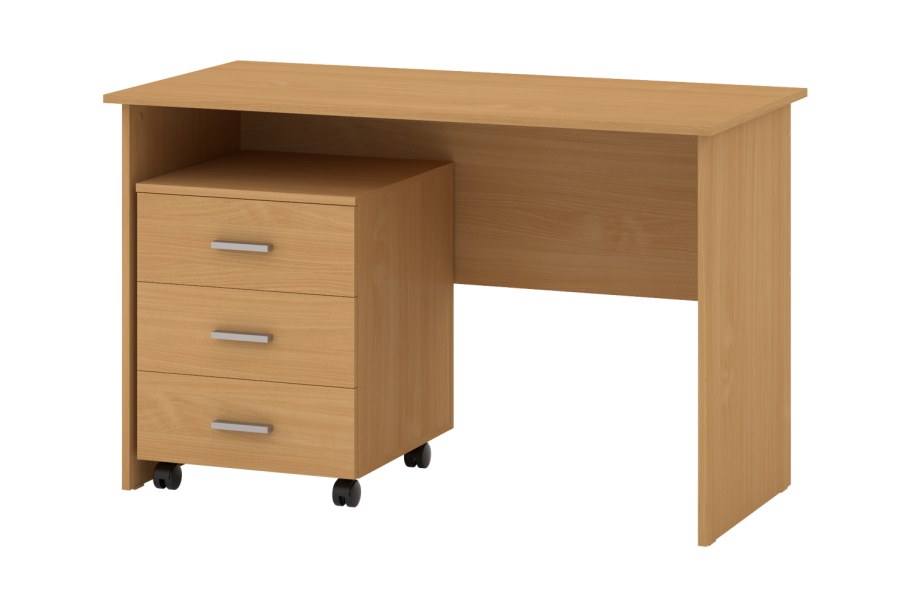 Стол письменный Континент-Pro (ясень шимо светлый, 1600x700x750 мм)