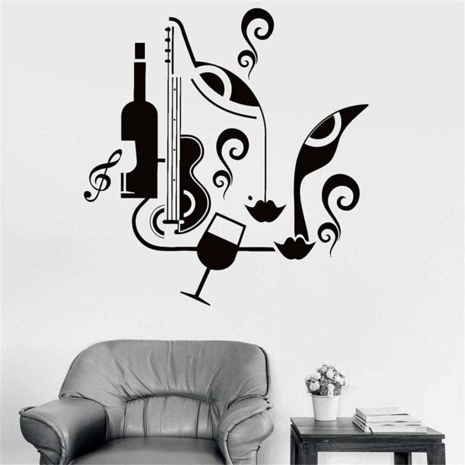 Наклейки на стену абстракция лица