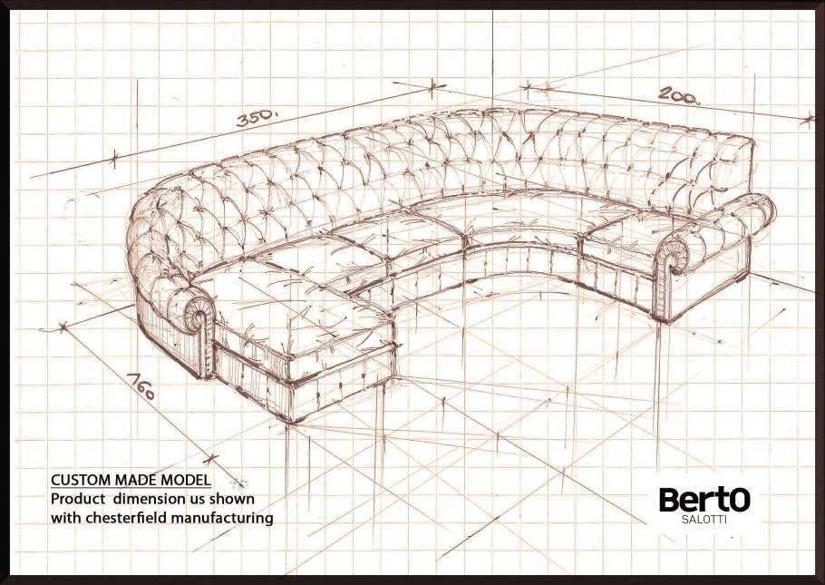 Кресло Честер чертежи каркаса