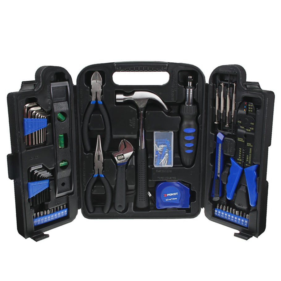 Рокот набор слесарно-монтажный, 129 предметов