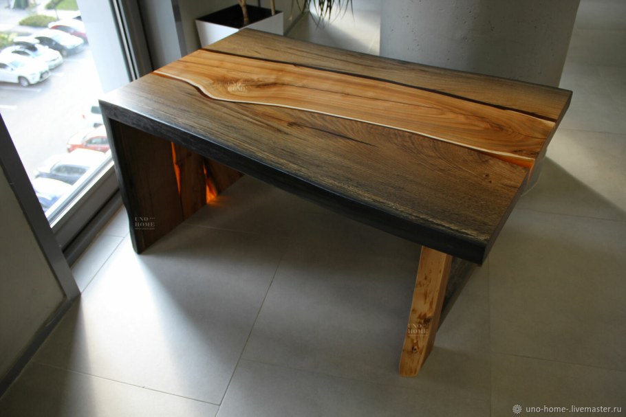 Кофейный столик из эпоксидной смолы