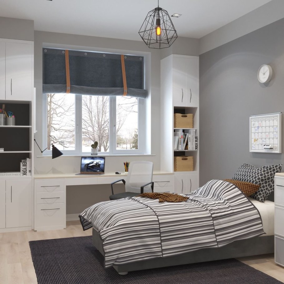 Стильная комната для мальчика школьника