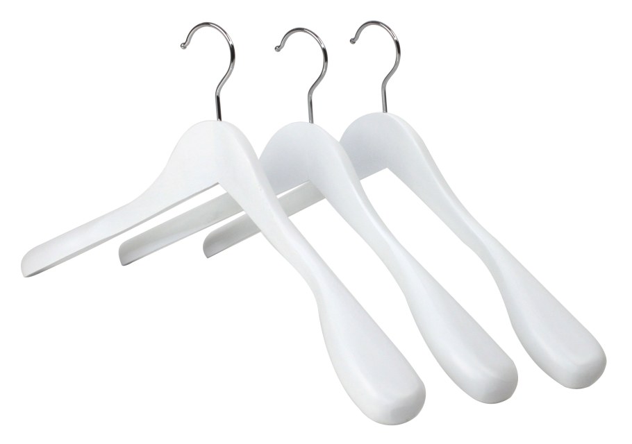 Coat Hanger Wooden White