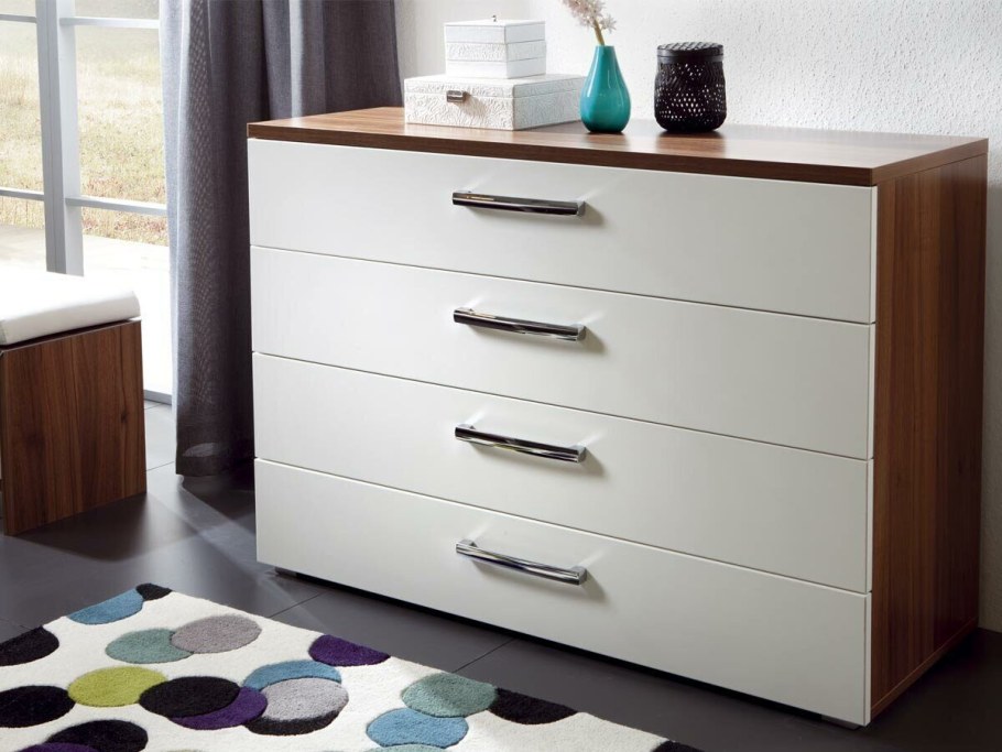 Комод Нексус белый глянец