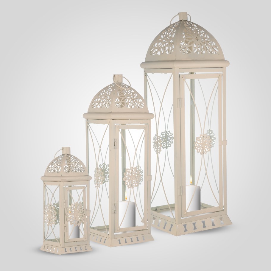 Подсвечник № 3 (белый с золотом) Инсайт