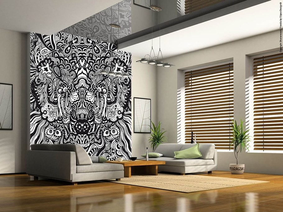 Современная Графика в интерьере