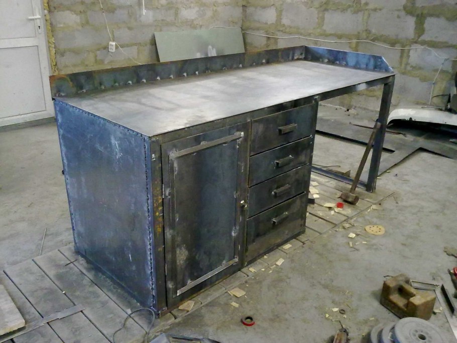 Верстак слесарный стальной сварной 800х2400 коммерческое