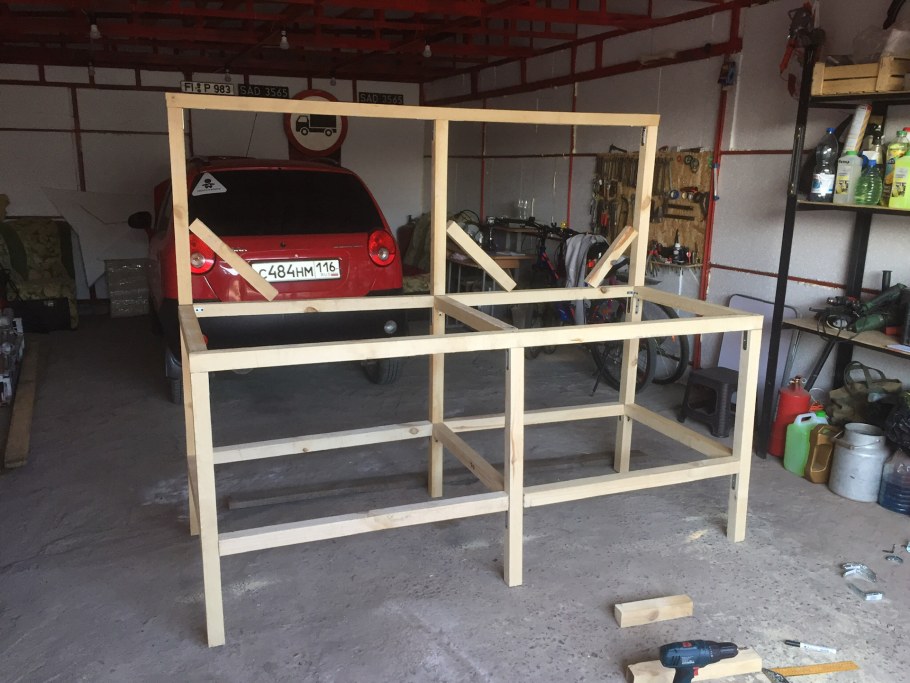 Верстак из доски 50х150