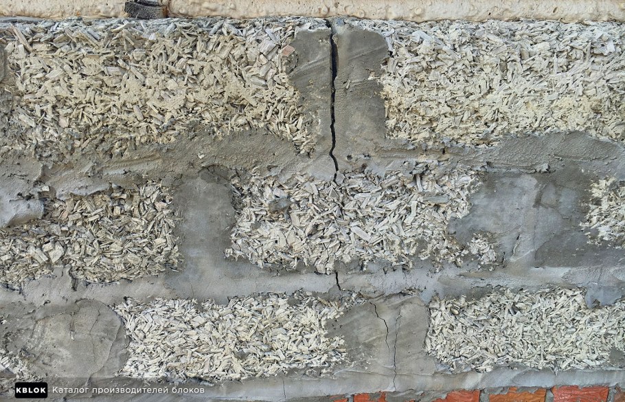 Арболит трещины