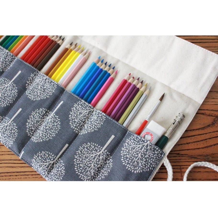 Пенал для карандашей из ткани