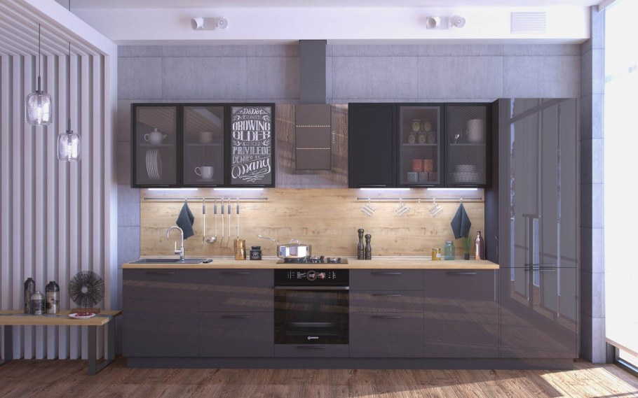 Кухня Герда белый глянец