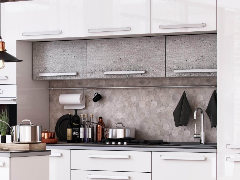 Модульная кухня Айсберри Аквайт (белый/белый глянец)