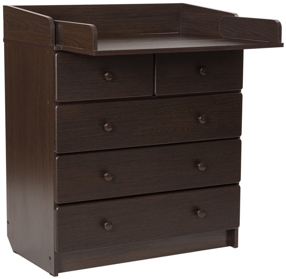 Комод bebizaro пеленальный Waxed four (4 ящика) White