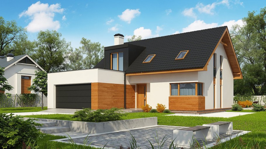 Гараж в стиле Шале