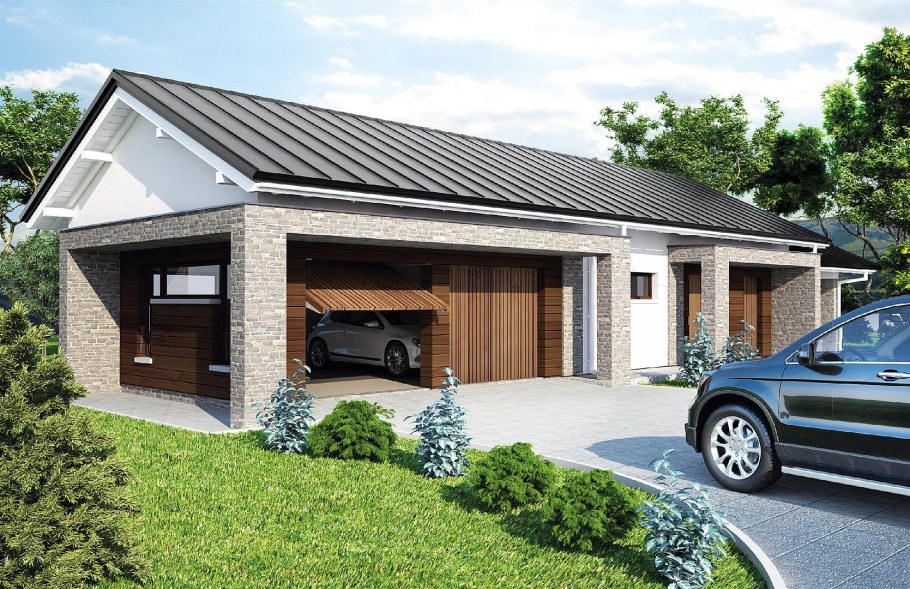 Небольшой домик с бассейном