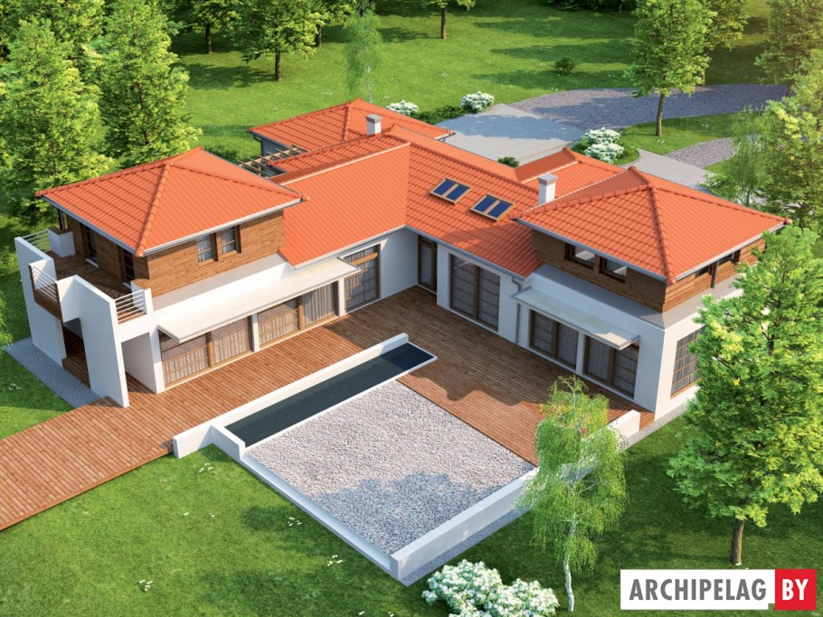 Красивый гараж на участке