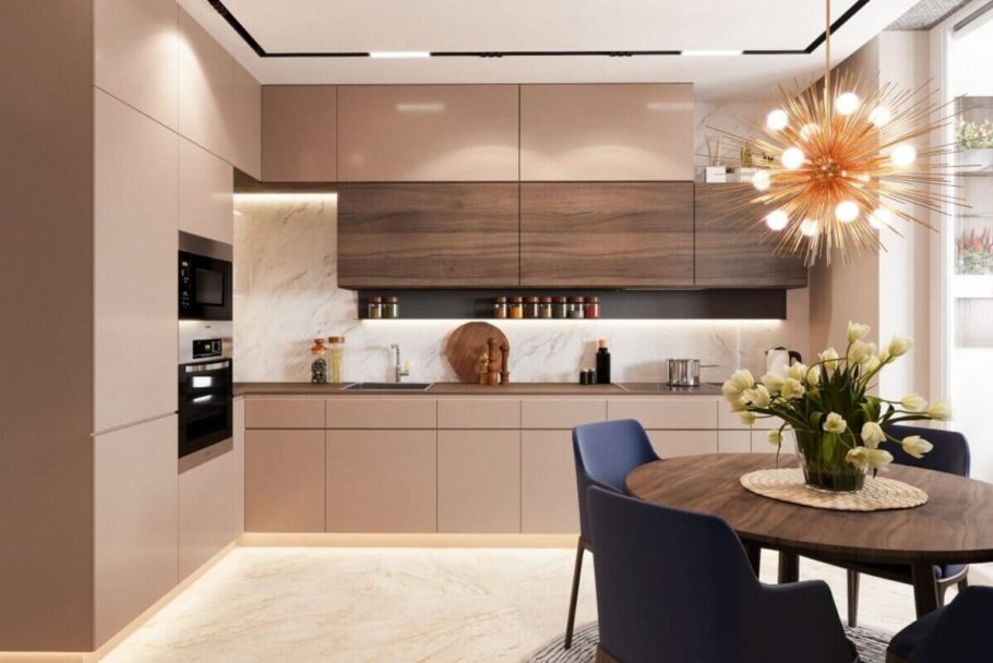 Кухня капучино Модерн