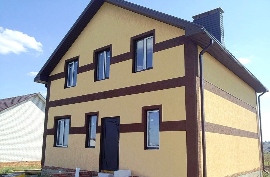 Фасад короед технология