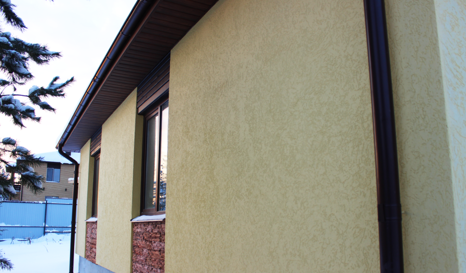 Панели короед на фасаде