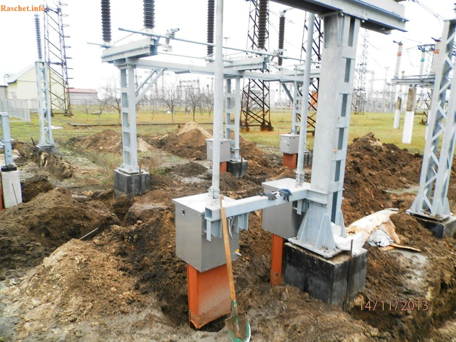 Контур заземления ору-110-220кв