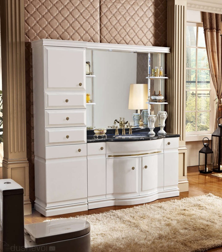 Итальянская мебель для ванной комнаты в классическом стиле