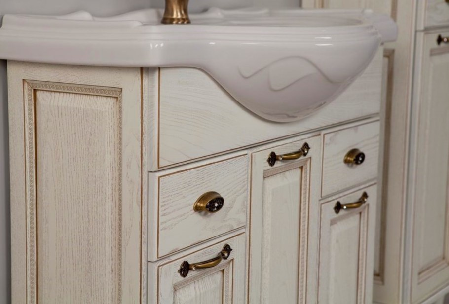 Тумба Жерона 85 белое золото 1a158501gem40 (Акватон)