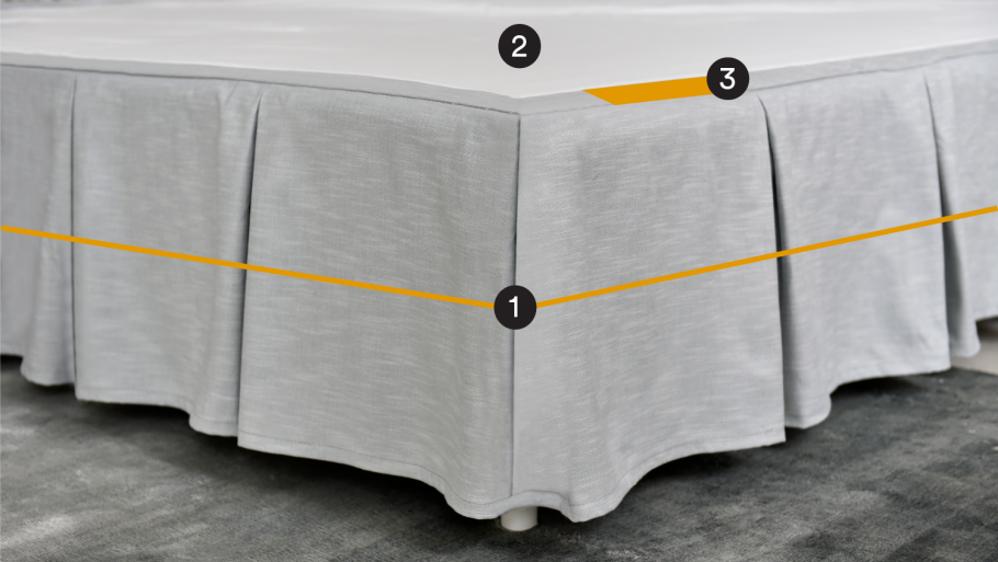 Встречная складка на покрывале