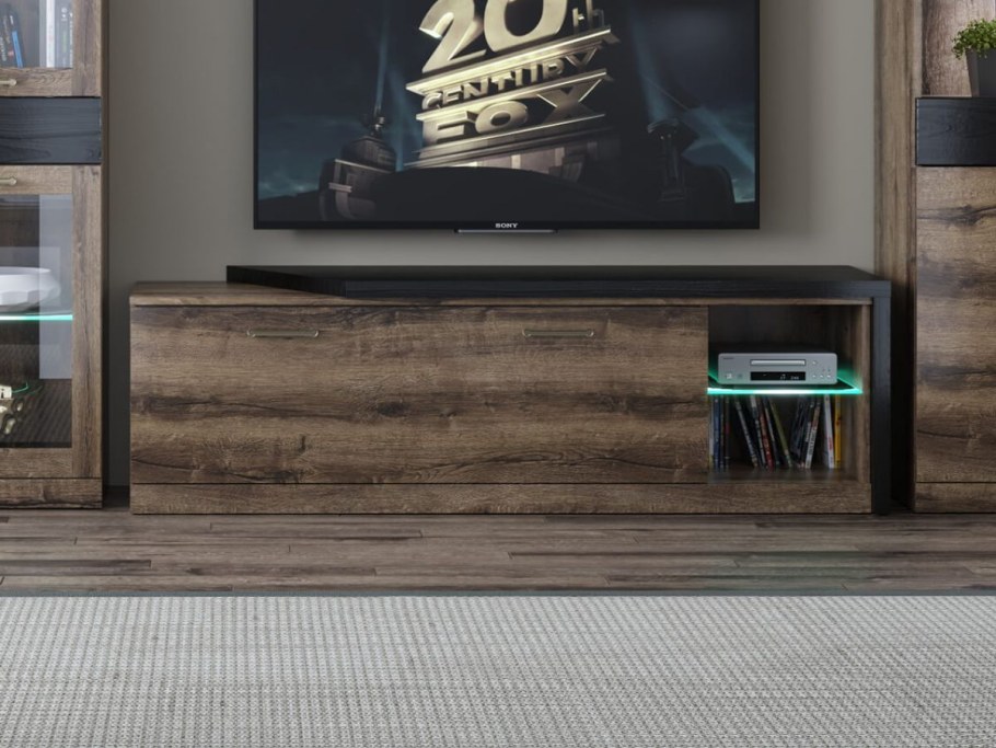 Тумба RTV 1s2n, Jagger, цвет дуб монастырский /черный