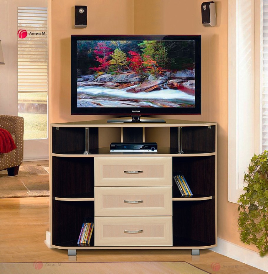 Тумба угловая под ТВ ДГС Арника