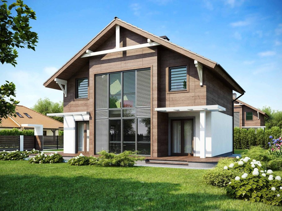 Фахверк стиль вилла экстерьер