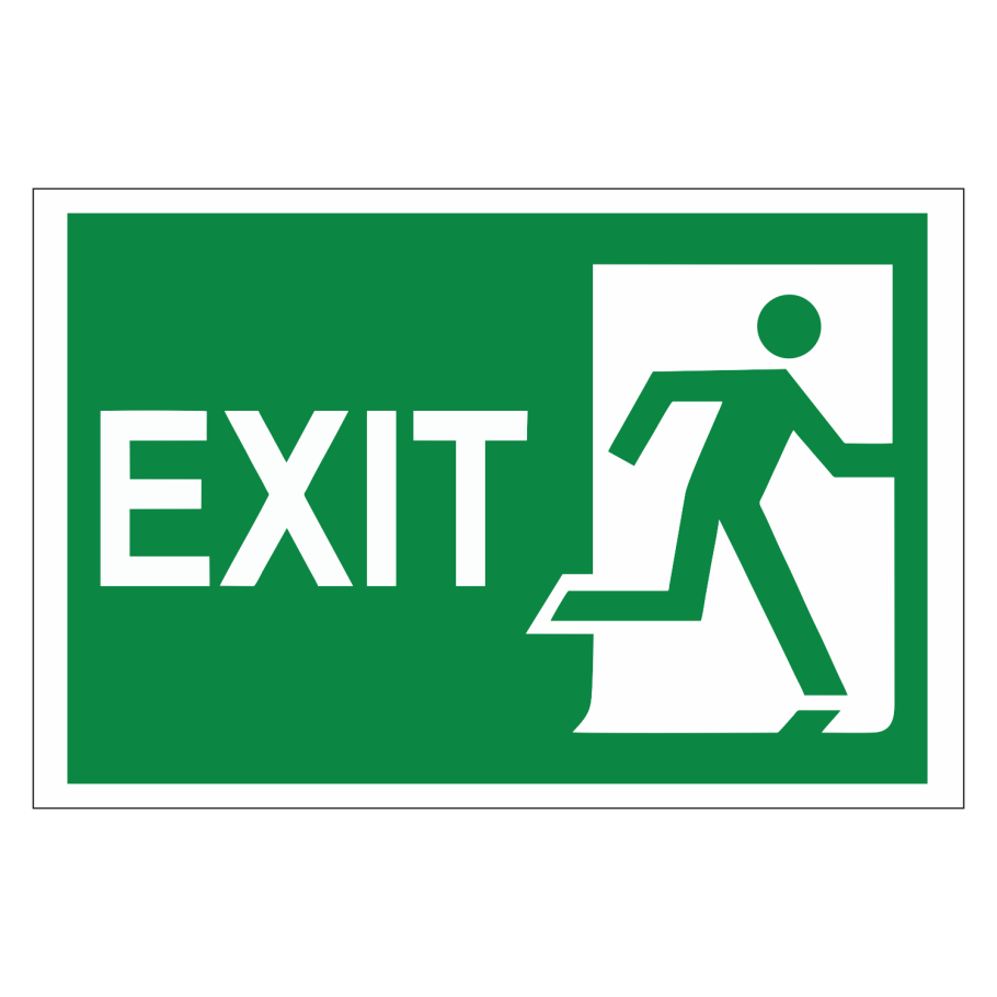 Эвакуационный выход табличка