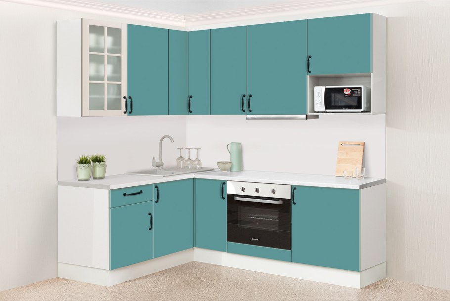 Кухонный гарнитур васаби Леруа