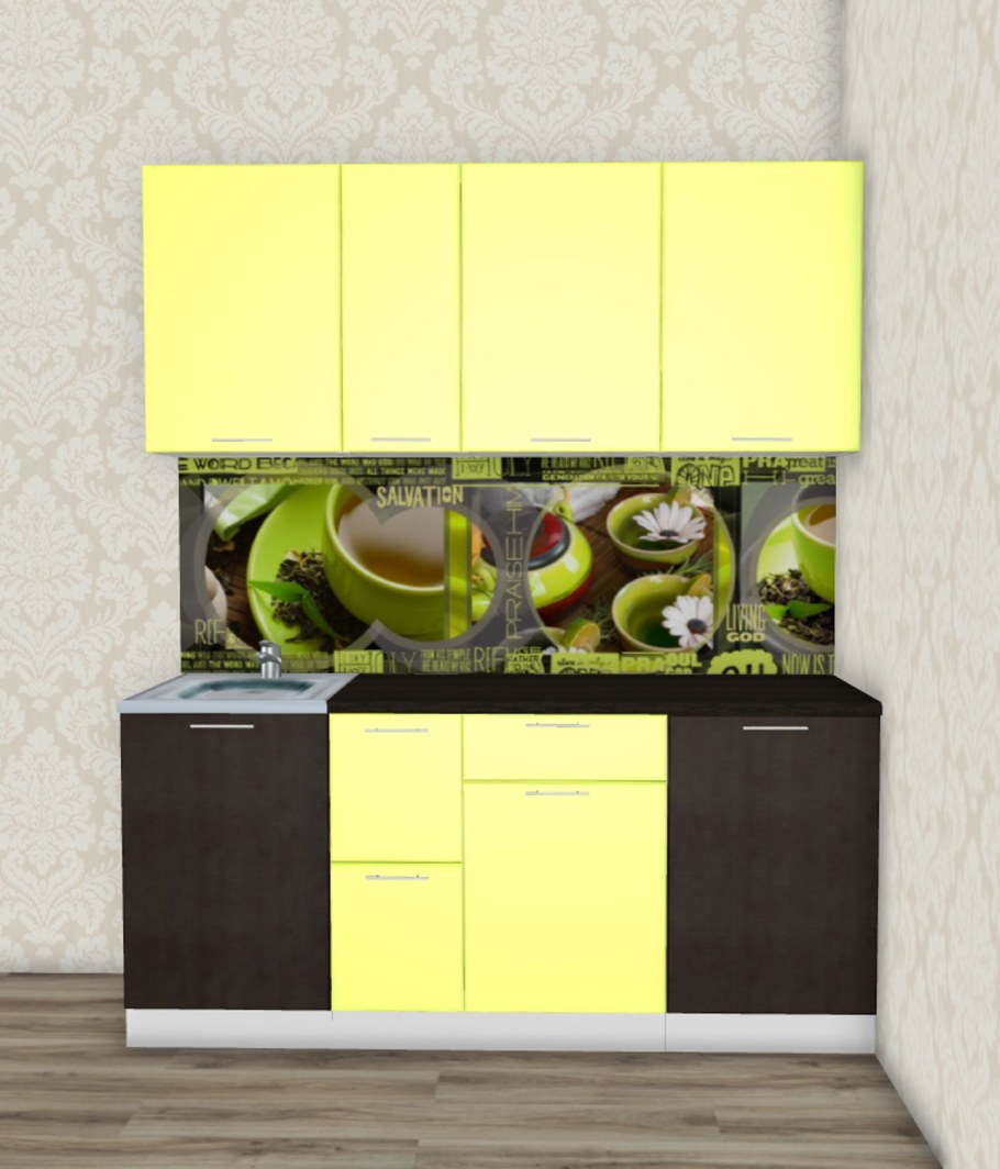 Кухня Валерия м3 лайм глянец