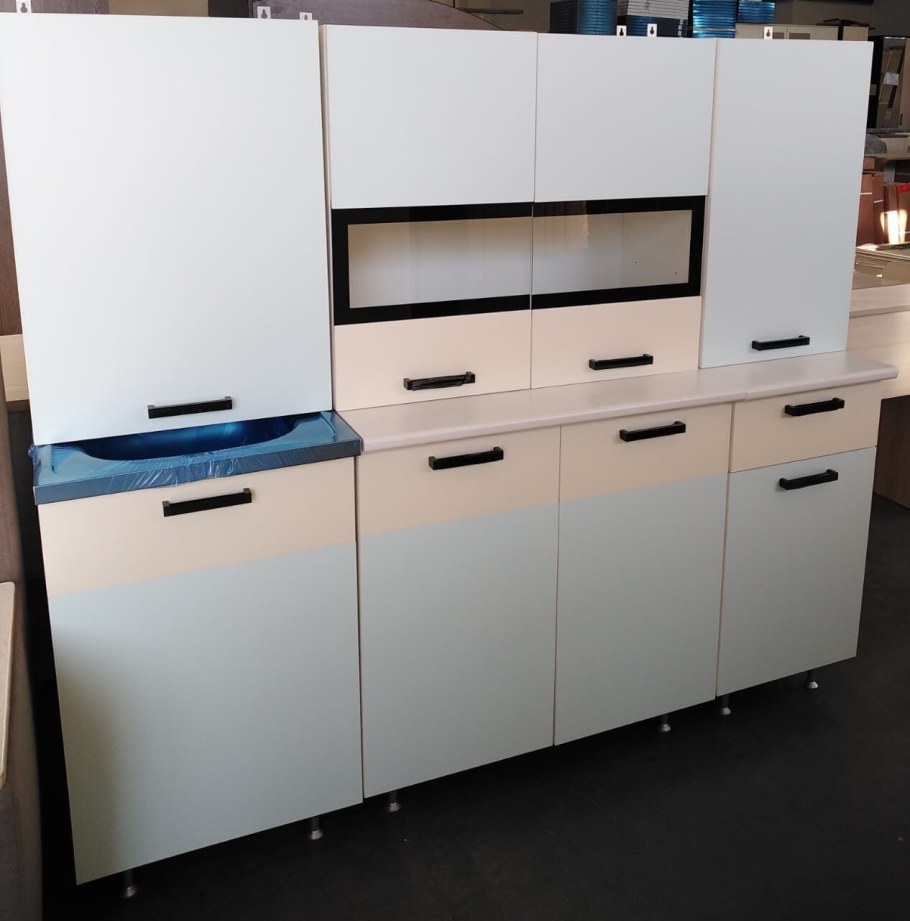 Кухня Рио 1.0 м мята / бежевый