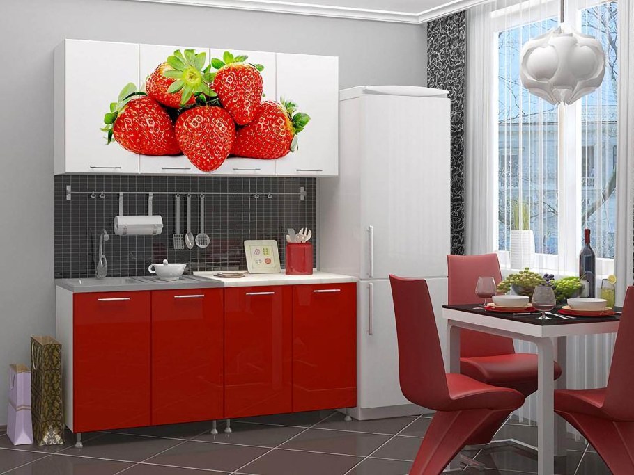 Кухня миф Астра белый, Антарес фотопечать 1,4м