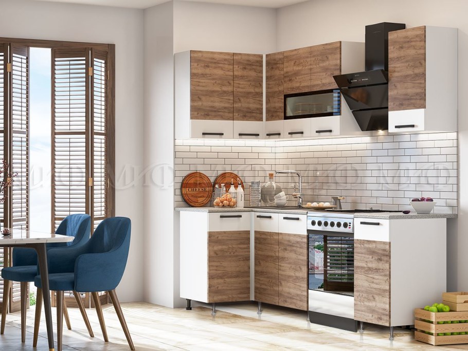 Кухня Рио дуб крафт бежевый