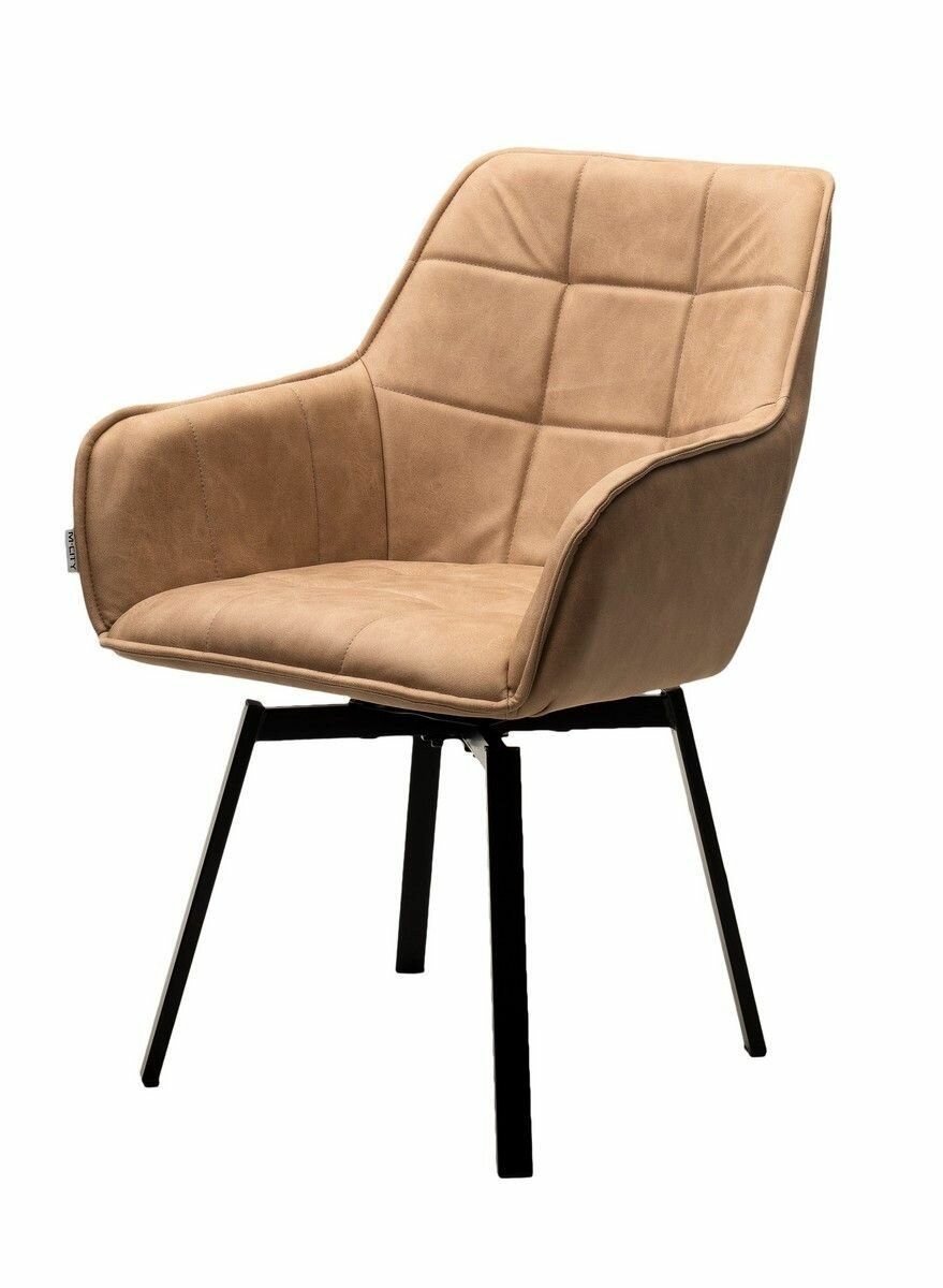 Кресло ирис вращающееся коричневого цвета (65 фото)