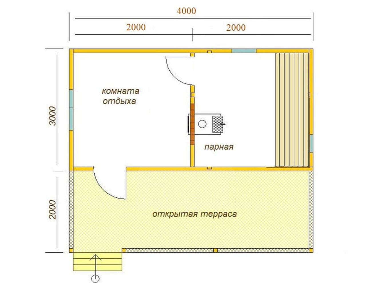 Баня 5х4 из пеноблоков проекты расчеты