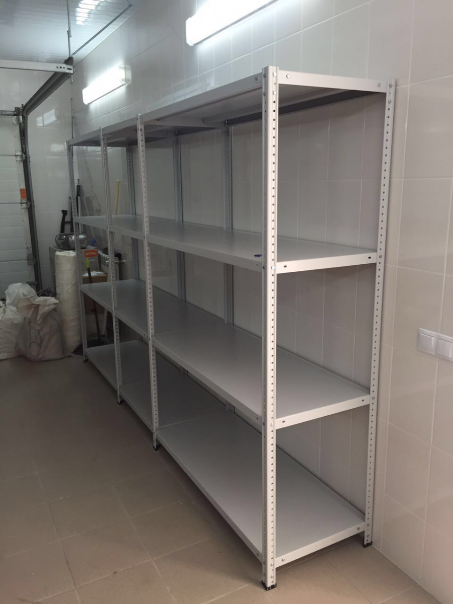 Стеллаж металлический полочный ZХ-80 высота 1000, 3 полки