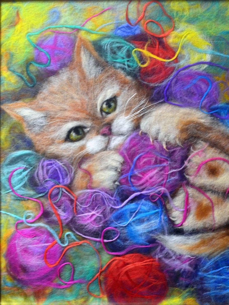 Шерстяная живопись