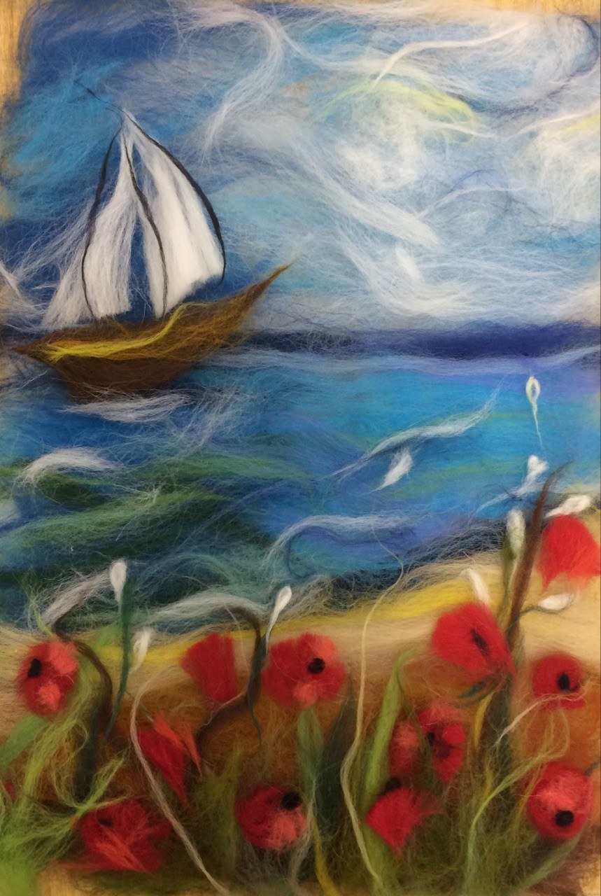 Екатерина Шешина шерстяная акварель