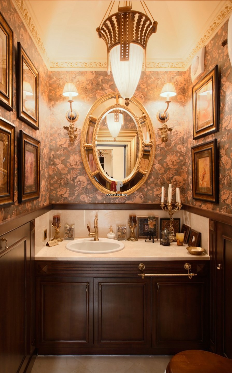 Санузел в классическом стиле